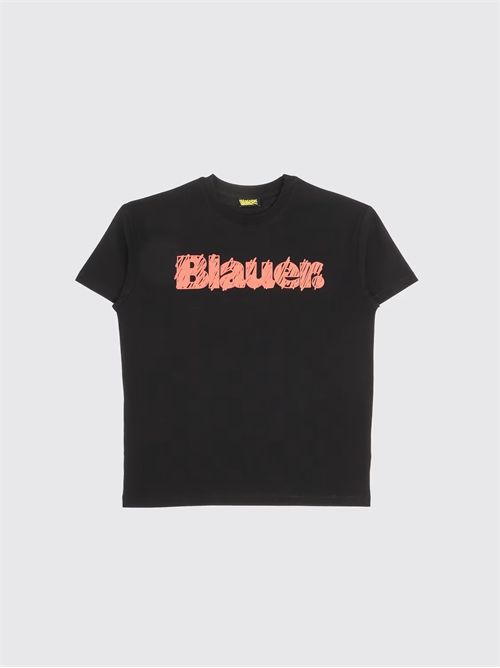 T-shirt girocollo Blauer in cotone con logo BLAUER | 26SBLKH02513/007558//999